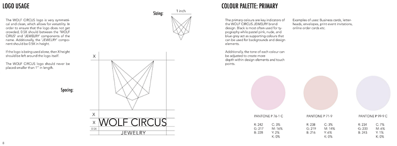 Wolf Circus Jewelry Branding