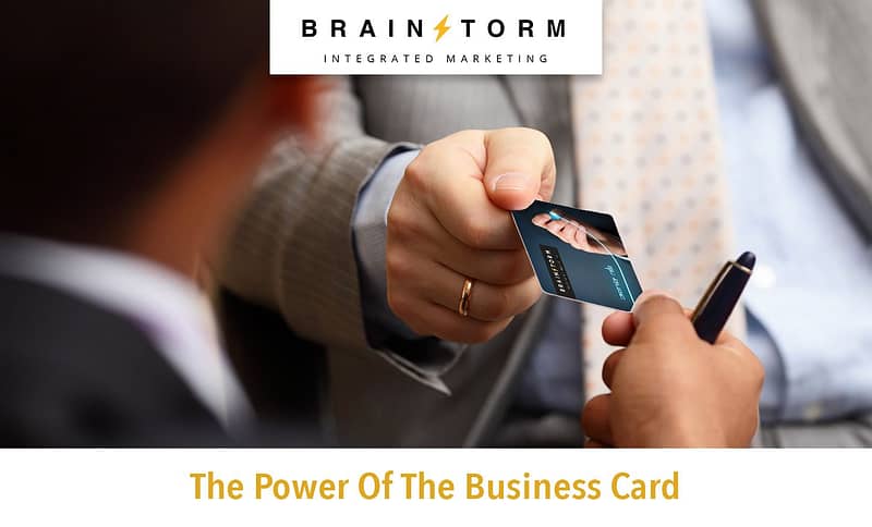 Brainstorm Business Card Design
